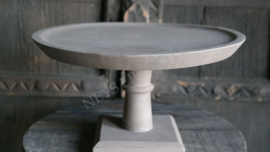 Schaal op voet grey | S