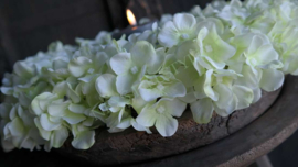 Hortensia krans zijden | groen