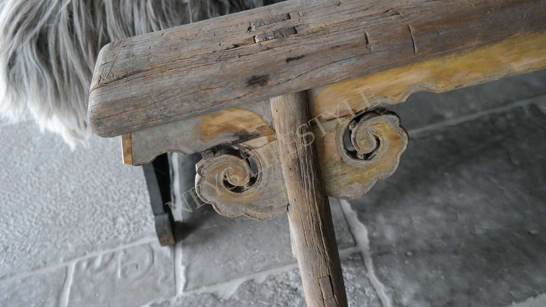 Chinees origineel houten bankje | 1
