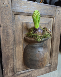 Wandpaneel pot Nepal oud hout | S