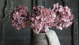 Hortensia zijden bloem | oud roze