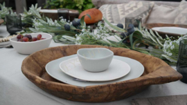 Outdoor breakfast plate | beige