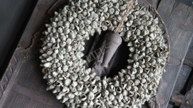 Krans coco fruit | olive green | 55 cm