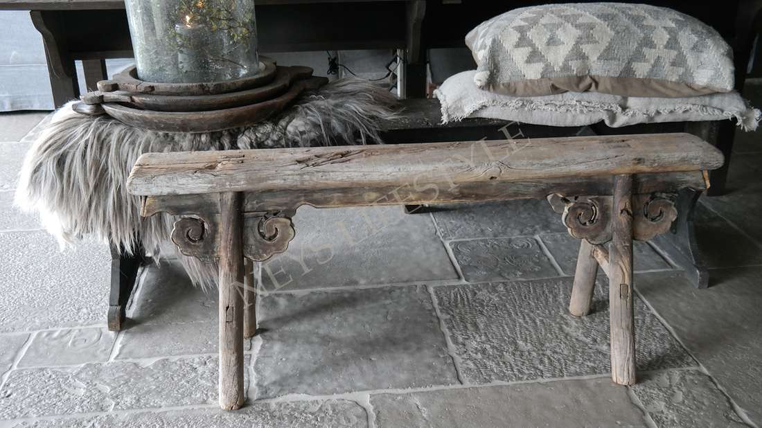Chinees origineel houten bankje | 1