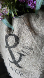 Linnen doek shabby | Geloof, Hoop & Liefde