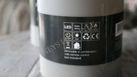 LED kaars outdoor grijs | M