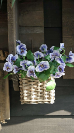 Viooltjes lila zijden op steel 35 cm l | 1 stuk