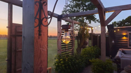 Solar buitenlamp hanger | roest