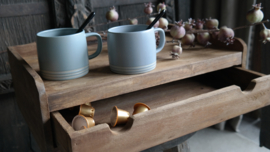 Console met lade | bruin