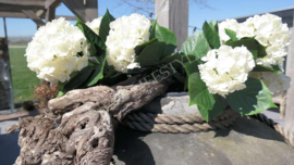 Hortensia plant namaak UV bestendig| wit