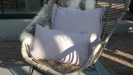 Kussen outdoor | Ella lila 50 x 50 cm