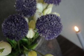 Allium bloem kunst 44 cm | paars