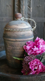 Houten pot Chanti deksel | grey
