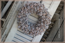 Krans Coco Fruit | Whitewash | 30cm