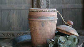Houten pot Chanti deksel | bruin