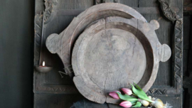 Oude originele houten schaal | oor