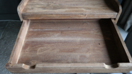 Console met lade | bruin