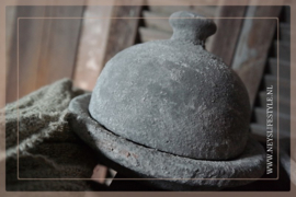 Windlichtje met deksel Rustic | grey M