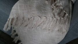 Plaid Elsa franjes | créme