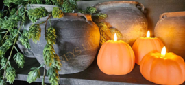 LED pumpkin kaars | 11 cm