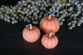 Pumpkin kaarsen set | oranje