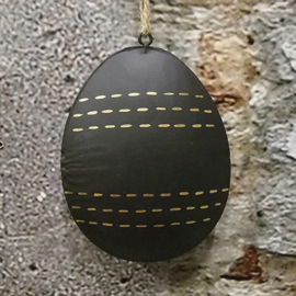 Hanging egg | black stripe