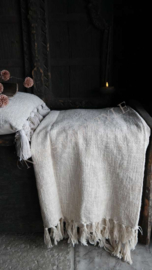 Plaid Elsa franjes | créme