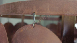 Schijfjeslamp Sober incl fitting  | roest M