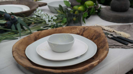 Outdoor breakfast plate | beige