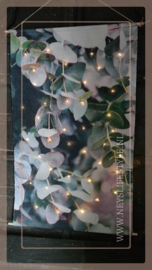 Bloemen op doek LED S | Wanddecoratie