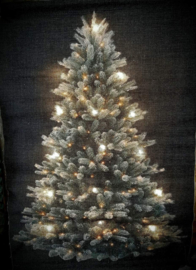 Wanddoek XMAS TREE DARK LED | L