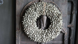 Krans coco fruit | olive green | 55 cm