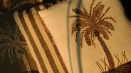 Kussen palmboom | wit
