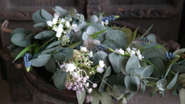 Toef DIY zijden Spring wit gipskruid | 60 cm