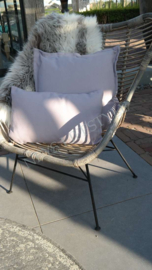 Kussen outdoor | Ella lila 30 x 50 cm