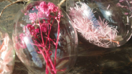 Hanging eggs glass 4 st | pink /purple L