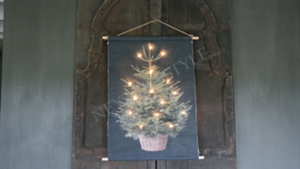 Wanddoek XMAS TREE BLACK | S