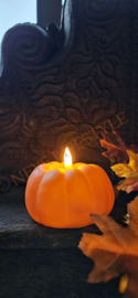 LED pumpkin kaars | 10 cm