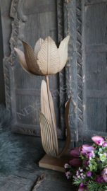 Tulp kaarsenhouder | metaal