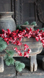 Bessen sneeuw namaak tak | rood