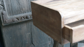 Console met lade | bruin