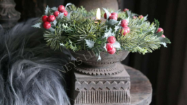 Ilex kunst krans | 24 cm