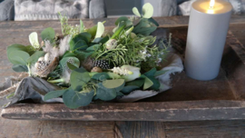 Toef DIY zijden Spring wit gipskruid | 60 cm