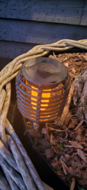 Solar tuinfakkel kort | bruin