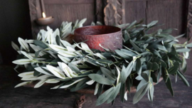 Olijfblad krans namaak | 53 cm