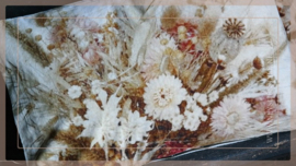 Kussen fluweel 60 x 40 cm | flower orange