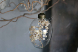 Hanging eggs glass 4 st | white M