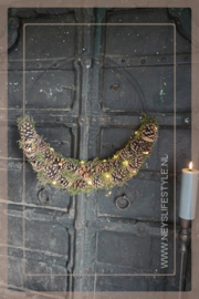 Pine mosshalf ring | 50 cm