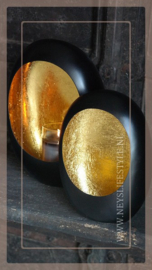Goldcup egg metal | black gold S