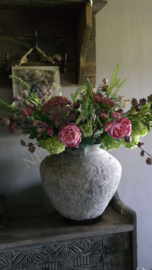 Japonica kunst bloem 105 cm | groen-créme